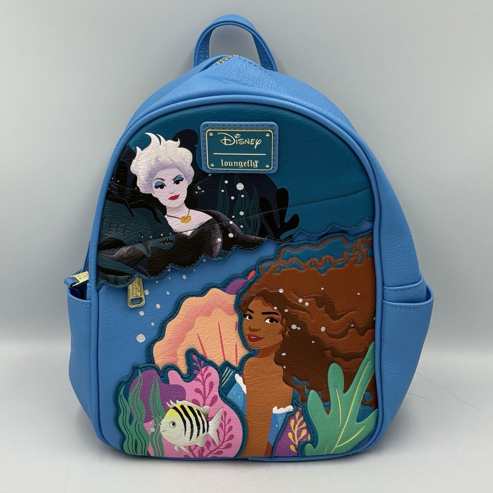 Disney Parks The Little Mermaid Loungefly Mini Backpack Live Action Film NWT